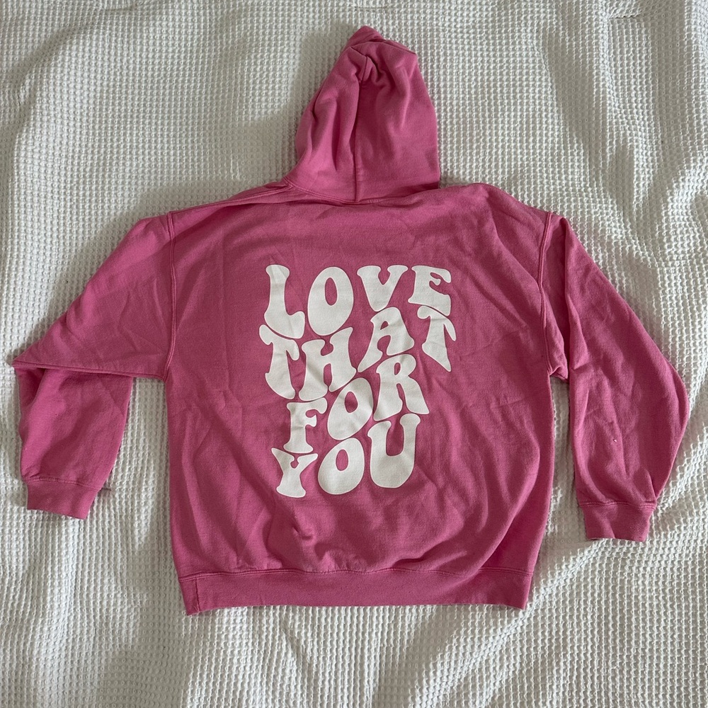 Pink LOVE THAT FOR YOU Semispoiled Hoodie